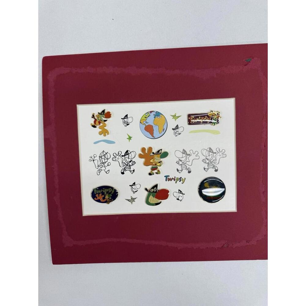 Twipsy Pin Set & Lithograph World Fair Expo 2000 Designer Javier Mariscal
